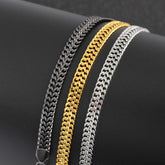 Creative & Simple Hip-Hop Titanium Steel Chain Bracelet – Bold & Stylish- CH013