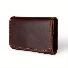 Business Style Premium Top-Grain Leather Wallet , Multi-Card Slots- W005