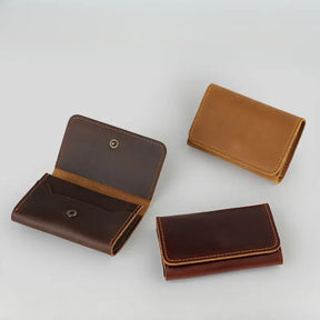 Business Style Premium Top-Grain Leather Wallet , Multi-Card Slots- W005