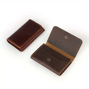 Business Style Premium Top-Grain Leather Wallet , Multi-Card Slots- W005