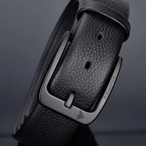 Men’s PREMIUM Leather Belt – Casual & Stylish, Durable Alloy Square Buckle- B006