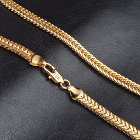 Bold Punk 18K Gold-Plated Chain Necklace – Stylish Jewelry for Men & Women- CH010