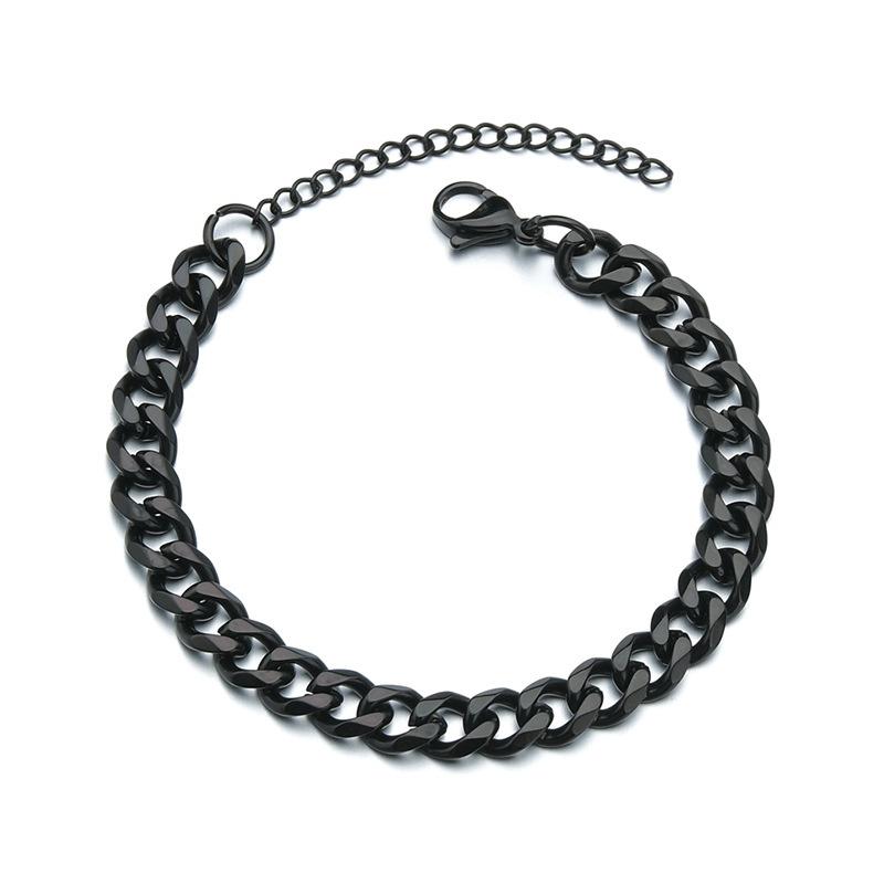 High-Quality Stainless Steel Cuban Link Bracelet for Men Jewelry Gift- BR001