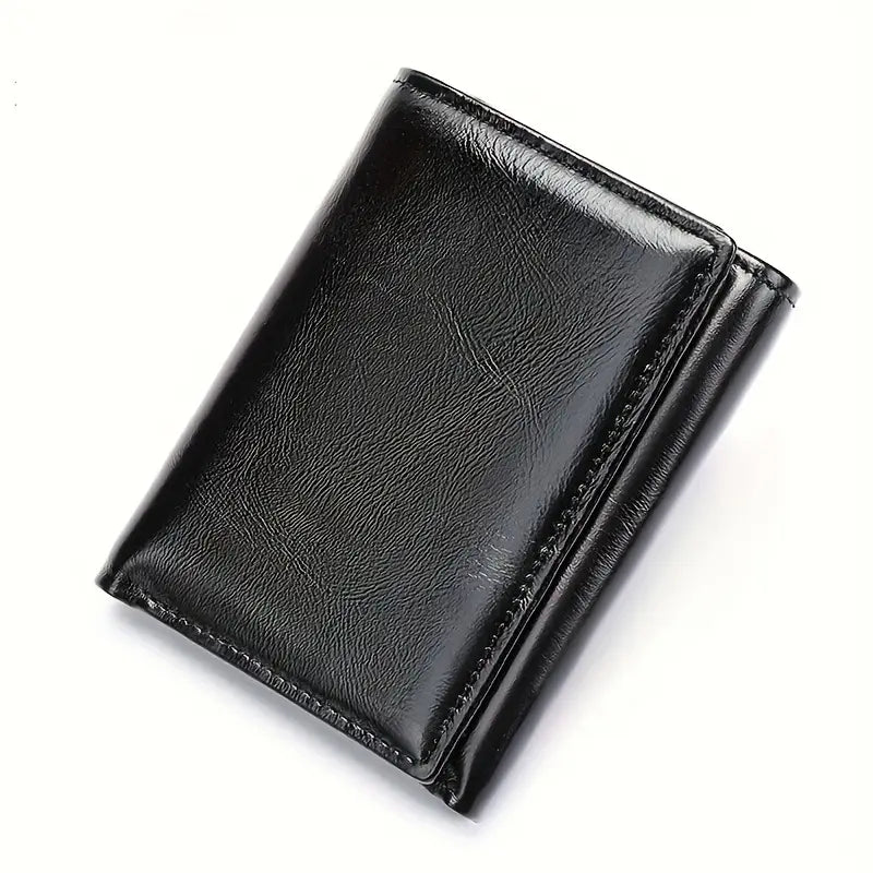 Premium Top-Grain Leather Wallet – Business & Casual Style - W001