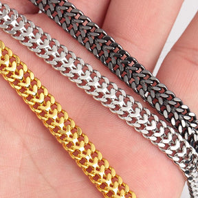 Creative & Simple Hip-Hop Titanium Steel Chain Bracelet – Bold & Stylish- CH013