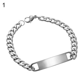 Men’s Stainless Steel Chain Bracelet – Fashion Bangle for Party, Club, Prom & Pub Jewelry- BR013