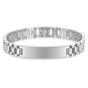 New Fashion 10MM Glossy Titanium Steel Bracelet – Simple & Stylish Watch Chain for Men- BR011