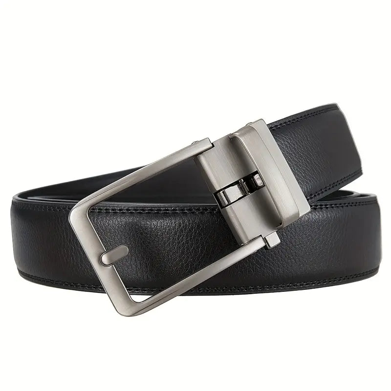 Premium Leather Belt with Automatic Buckle – Stylish & Comfortable- B011