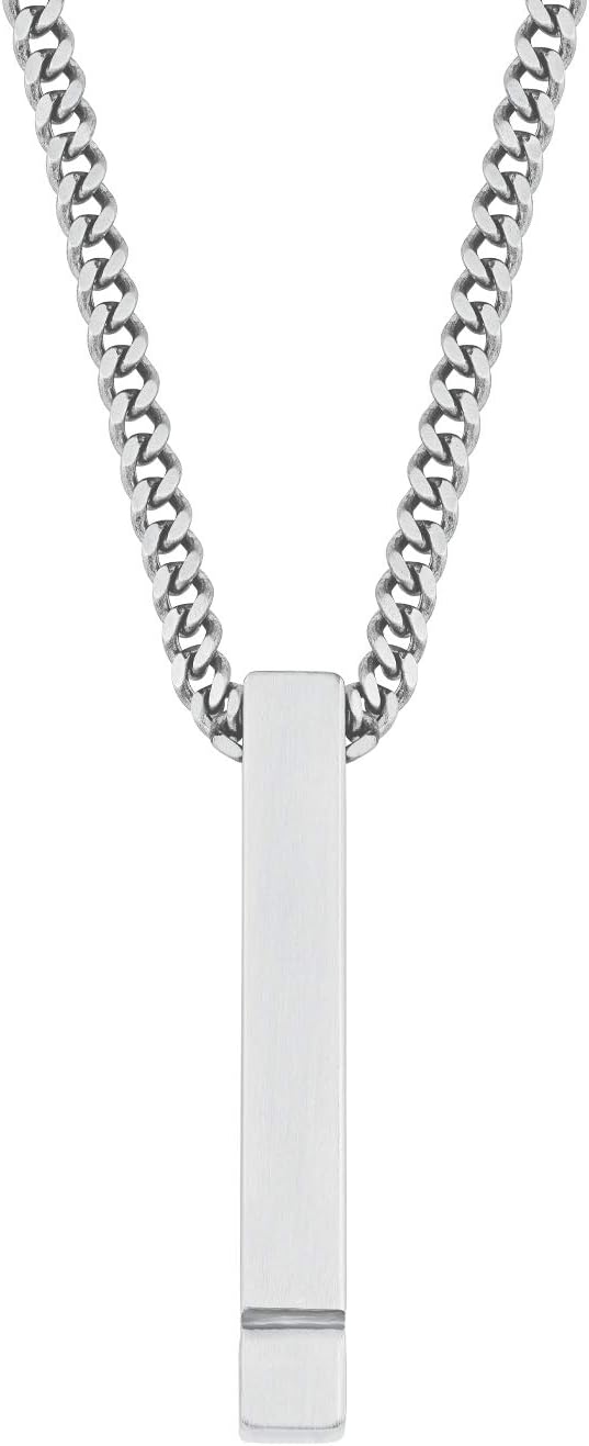 Men's 925 Sterling Silver Necklace with Unique Pendant – Luxury Silver Chain- L001