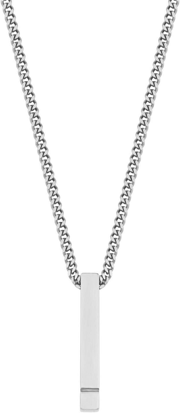 Men's 925 Sterling Silver Necklace with Unique Pendant – Luxury Silver Chain- L001