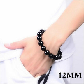 Natural Black Tourmaline Stone Bracelet – Energy Protection Bracelet- HB014