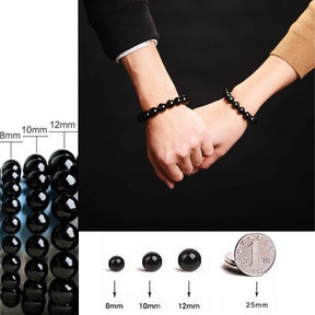 Natural Black Tourmaline Stone Bracelet – Energy Protection Bracelet- HB014