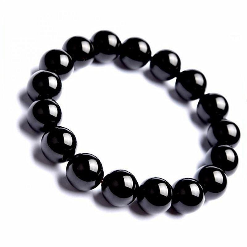 Natural Black Tourmaline Stone Bracelet – Energy Protection Bracelet- HB014