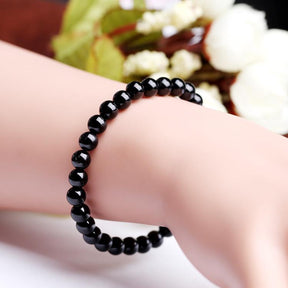 Natural Black Tourmaline Stone Bracelet – Energy Protection Bracelet- HB014