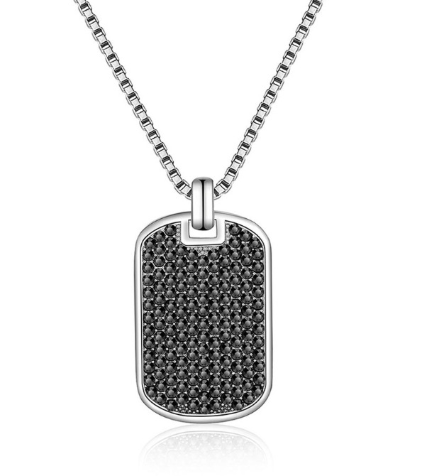 Silver Pendant Necklace for Men – Unique Design Silver Chain- L002