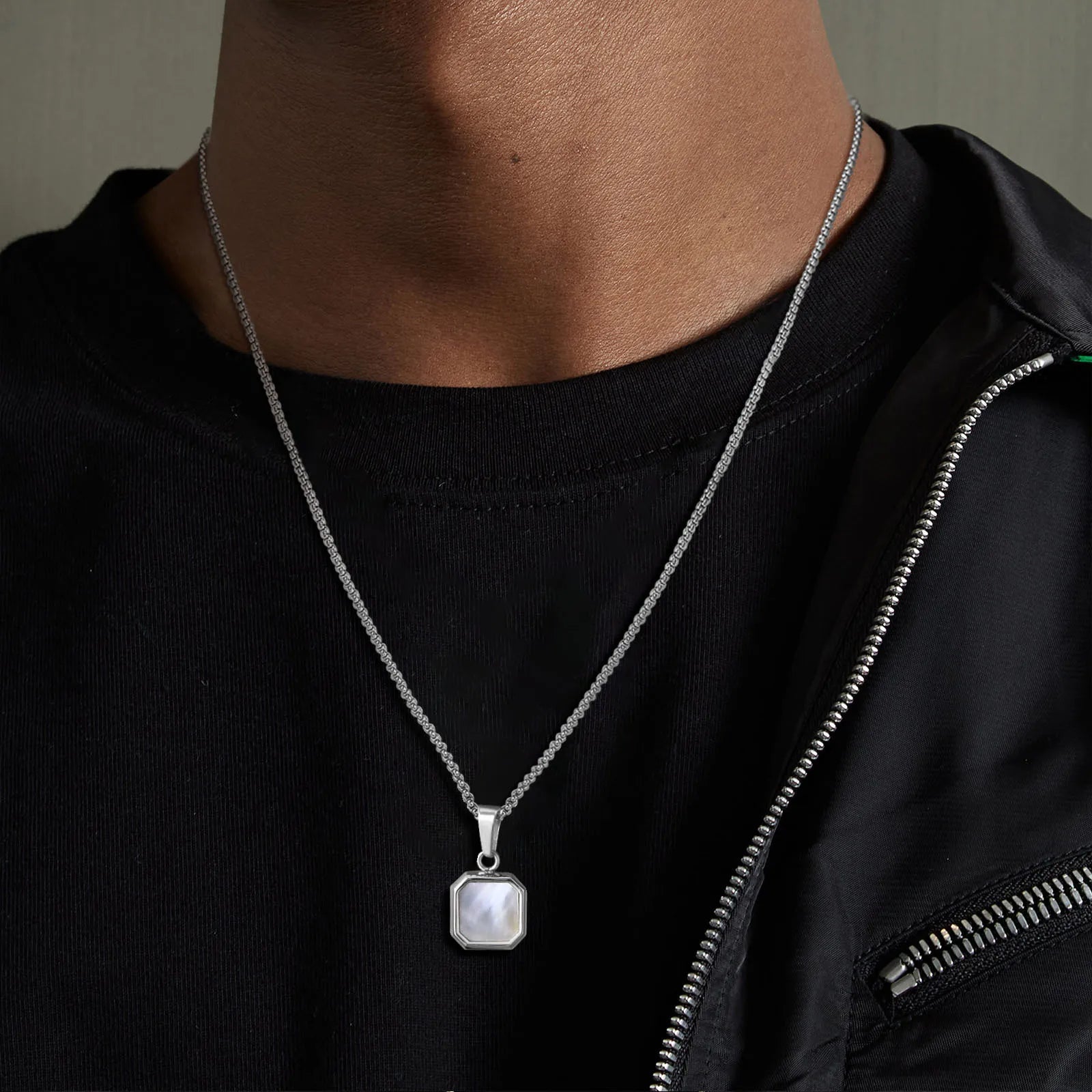 Handcrafted 925 Sterling Silver Necklace for Men – Unique Pendant with Premium Silver Chain- L003