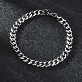 High-Quality Stainless Steel Cuban Link Bracelet for Men Jewelry Gift- BR001