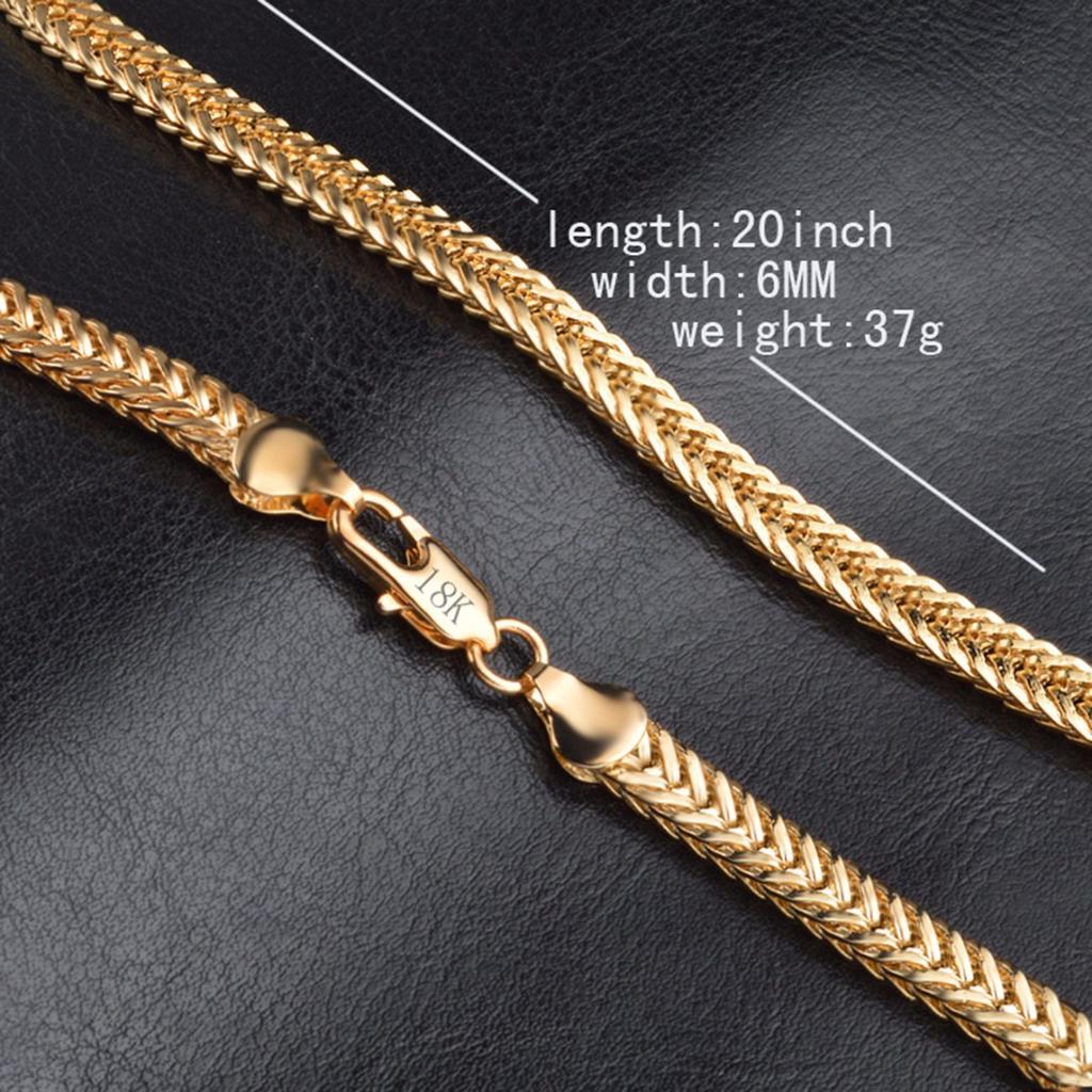 Bold Punk 18K Gold-Plated Chain Necklace – Stylish Jewelry for Men & Women- CH010