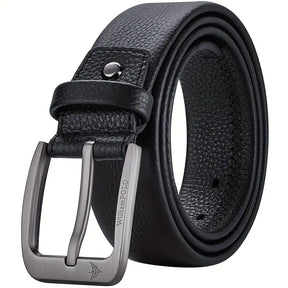 Men’s PREMIUM Leather Belt – Casual & Stylish, Durable Alloy Square Buckle- B006