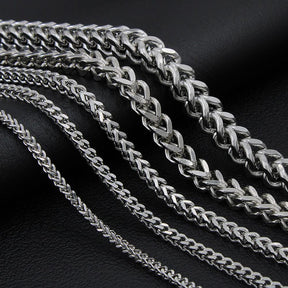 Stainless Steel Keel Link Chain Necklace – Durable & Stylish Unisex Jewelry for Men & Women- CH003